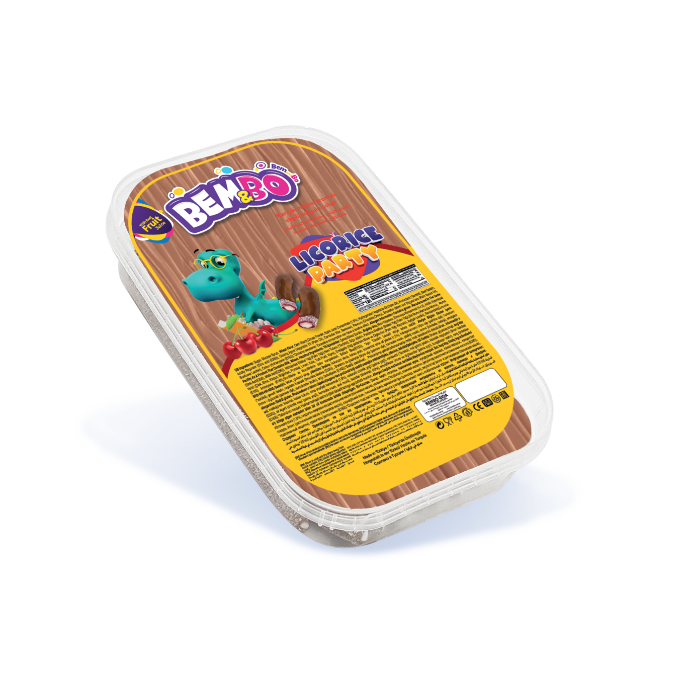 Licorice Sour Filled Mix - Oily Chocolate Cherry (Long Size)