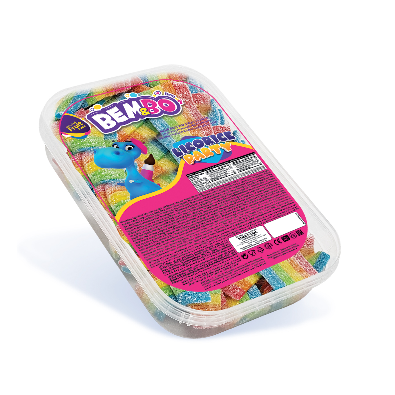Licorice Sour Belt Mix - Short Size